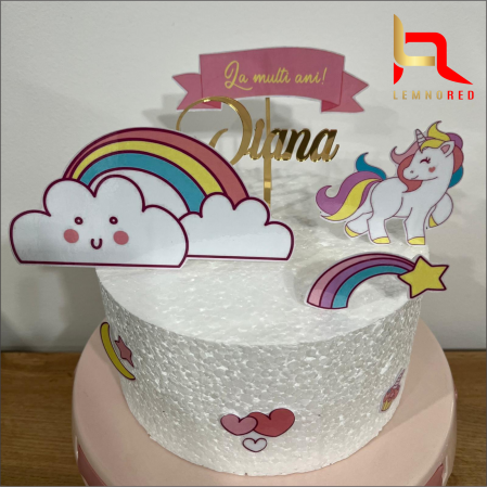 Suite toppere tematice - Suita toppere tort UNICORN