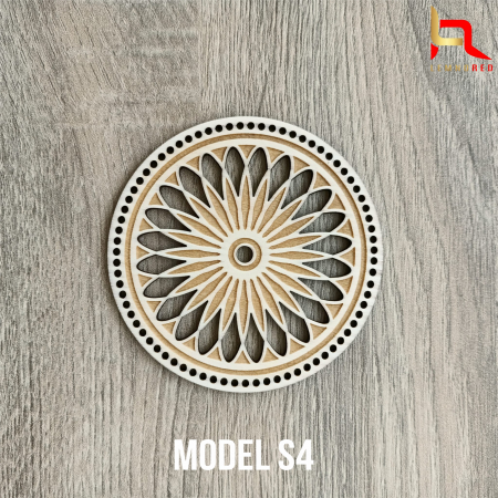 Suport din lemn pentru pahare (set 6 buc) [3]