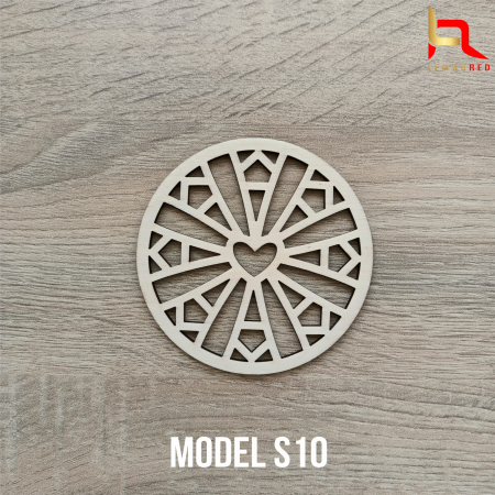 Suport din lemn pentru pahare (set 6 buc) [9]