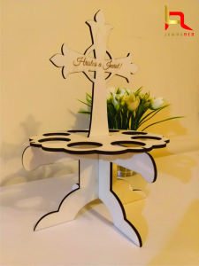 Decoratiuni Paste - Suport oua model Cruce
