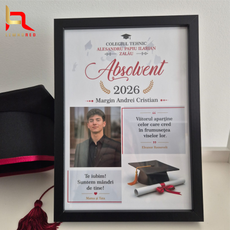 Evenimente speciale - Tablou absolvire personalizat - cadou unic pentru absolventi