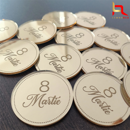 Toppere aniversari - Topper 8 Martie (oglinda acrilica)