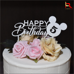Toppere si ornamente tort - Topper Happy Birthday 5