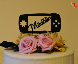 Toppere si ornamente tort - Topper personalizat Gaming
