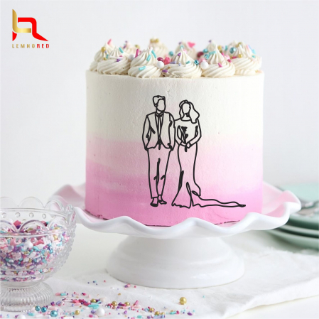 Toppere nunta - Topper lateral tort - BRIDE & GROOM