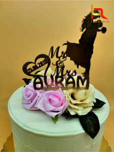 Accesorii nunta - Topper nunta personalizat Mr & Mrs