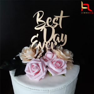 Toppere nunta - Topper pentru tort Best Day Ever M2