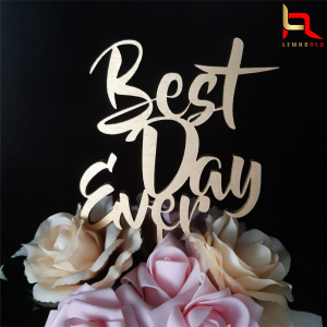 Topper pentru tort Best Day Ever M2 [1]
