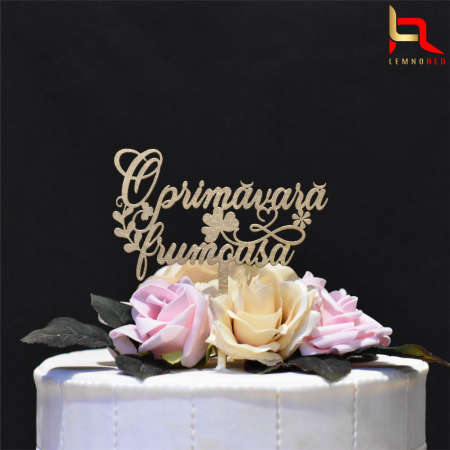 Topper tort/aranjamente florale "O primavara frumoasa" [1]