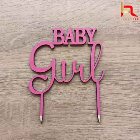 Toppere aniversari - Topper tort BABY GIRL