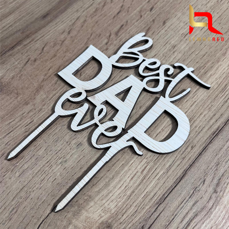 Topper tort „Best Dad Ever” – decor tort Tata [1]