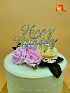 Toppere si ornamente tort - Topper tort Happy Birthday Curl