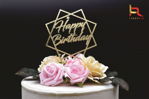 Toppere diverse - Topper tort Happy Birthday Round