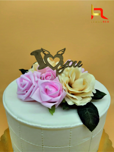 Toppere si ornamente tort - Topper Tort I Love You