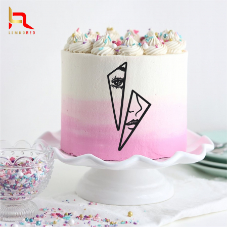 Toppere aniversari - Topper tort lateral - FACE IN MIRROR PIECES
