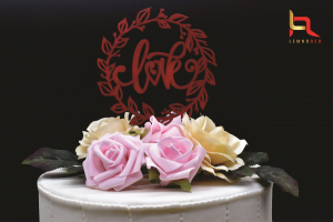 Toppere si ornamente tort - Topper tort LOVE