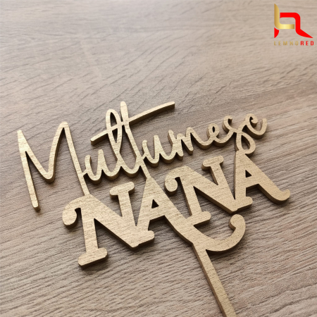 Topper tort Multumesc NANA/NANU [4]