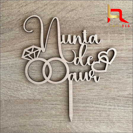 Toppere nunta - Topper tort Nunta de aur (50 ani)