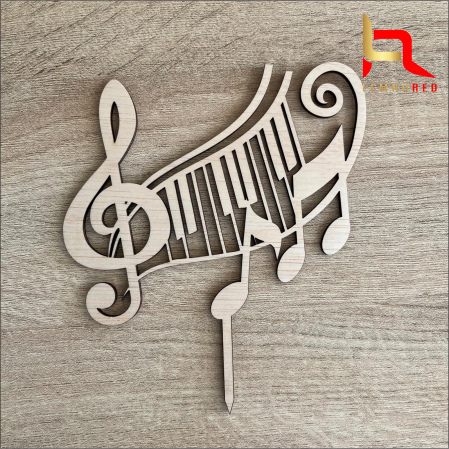 Toppere aniversari - Decoratiune tort PORTATIV MUZICAL