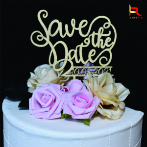 Toppere nunta - Topper tort "Save the Date"