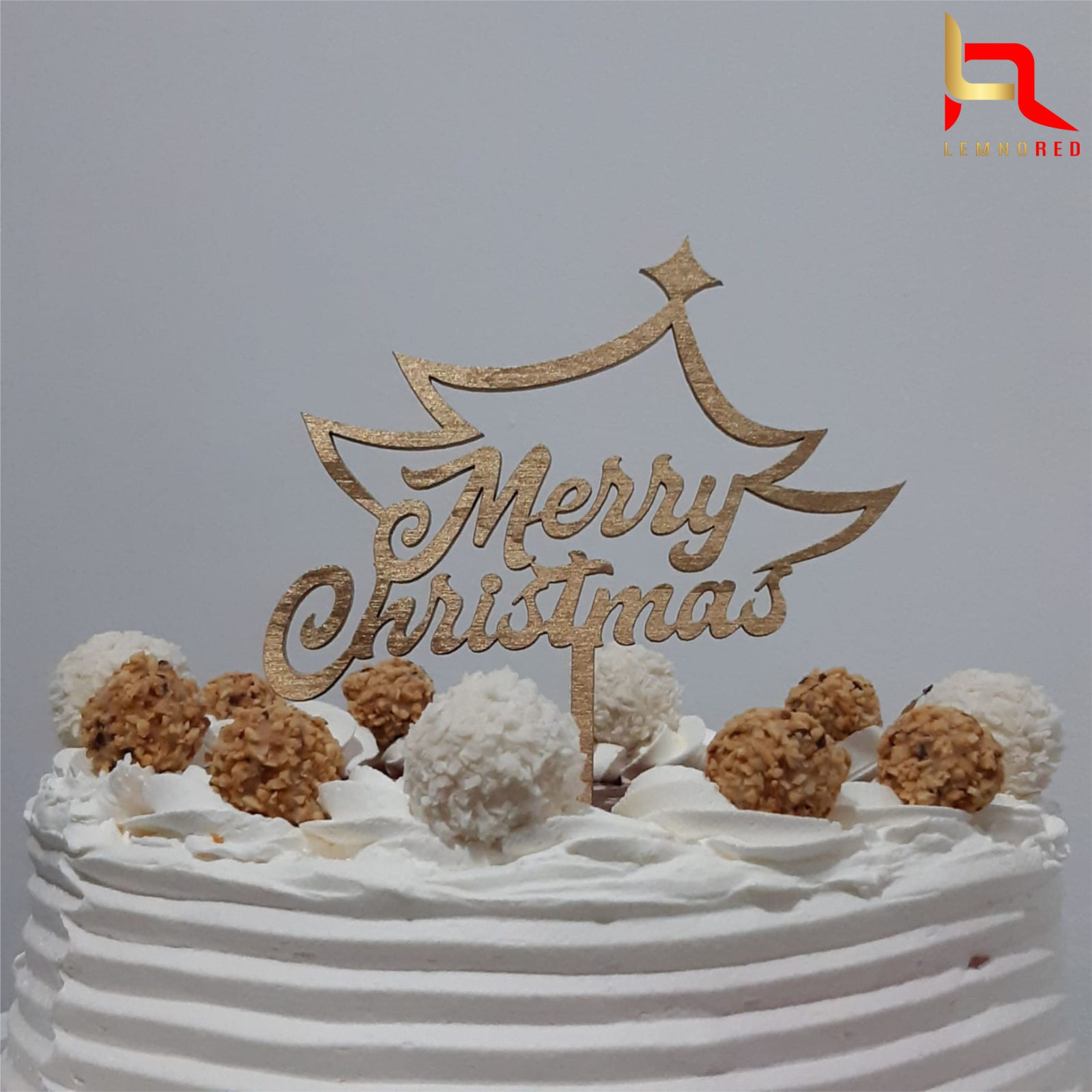 Cake topper Merry Christmas