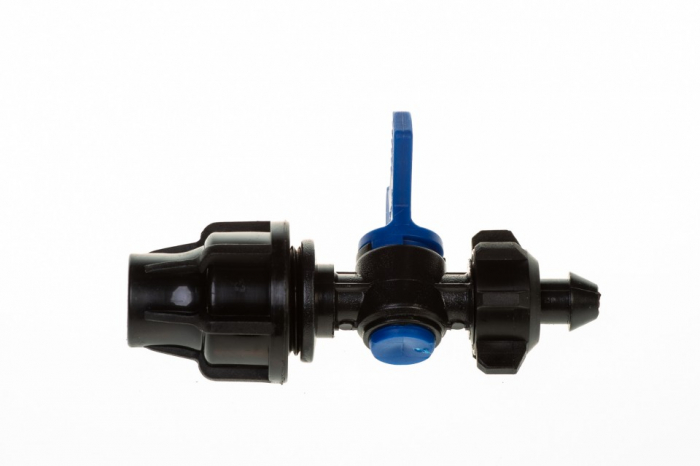 Conector cu robinet Q16  - pentru furtun picurare [3]