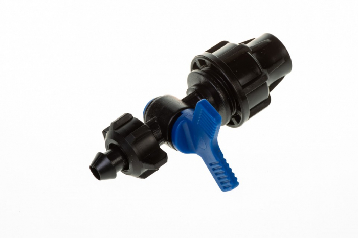 Conector cu robinet Q16  - pentru furtun picurare [2]
