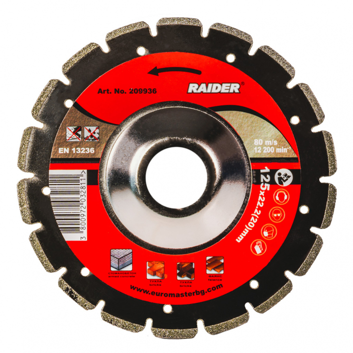 Disc diamantat pentru slefuire fina 125x22.2mm [1]