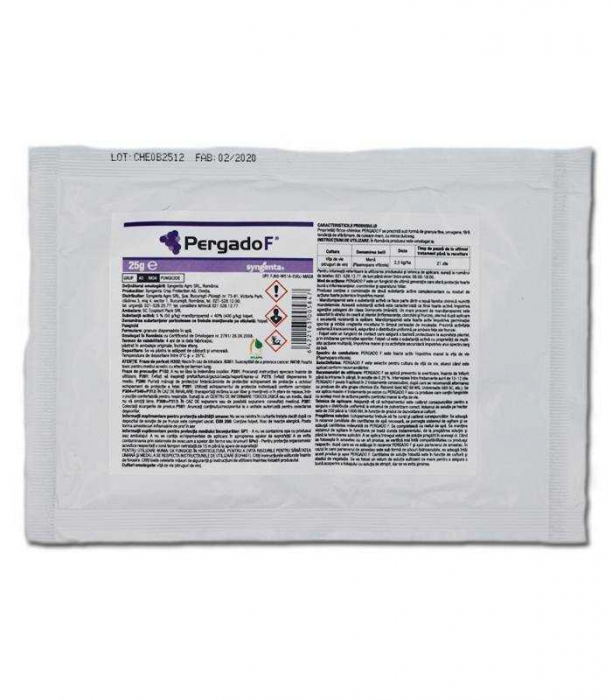 Fungicid Pergado F 45 WG - 25 grame , contact, vita de vie [1]