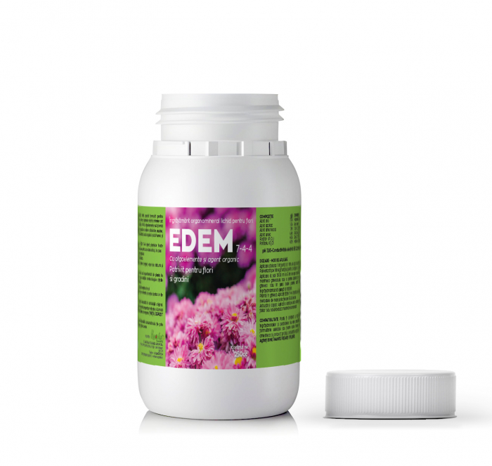 Îngrășământ organomineral lichid pentru flori EDEM 7-4-4 - 250 ml [1]