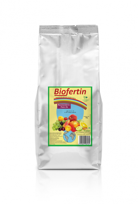 Îngrășămint organic granular cu eliberare lentă pentru cultivatorii amatori BIOFERTIN 6-8-15 - 1 kg [1]