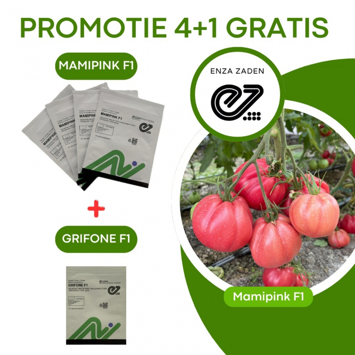 Pachet seminte tomate 4 buc MAMIPINK F1 (E15B.41786)-100 seminte + (1 buc GRIFONE F1 - 100 seminte gratuit ) [1]