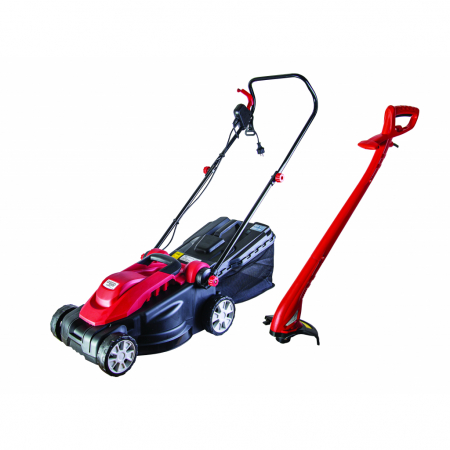 Masini de gradinarit - Set masina de tuns iarba 1600W 360mm 35L si trimmer pentru gazon 250W 220mm RD-LMGT01