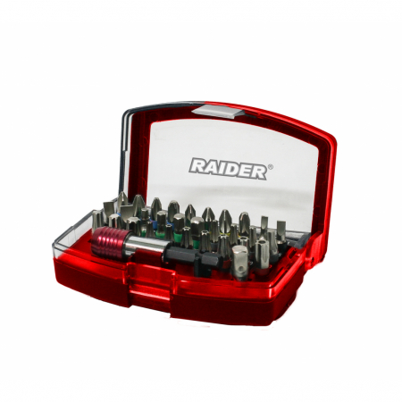 Biti si duze - Set 32 biti si suport magnetic 1/4'' Raider