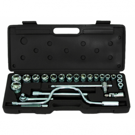 Podele hidraulice & Presa de banc & Truse reparatii caroserie - Set tubulare 24pcs 1/2" 8-30mm BS