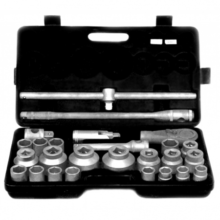 Unelte de mana - Set tubulare 26pcs 3/4" 21-65mm GD