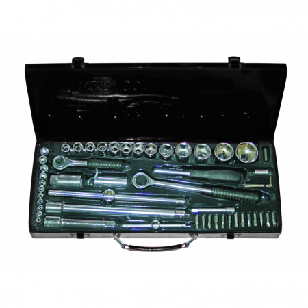 Casa si gradina - Bricolaj - Set tubulare 52pcs 1/4" & 1/2" 4-30mm met. box GD