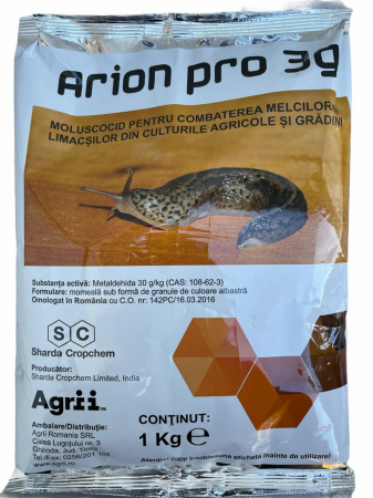 Moluscocide - Moluscocid impotriva melcilor Arion Pro 3G - 1 kilogram