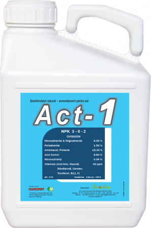 Activatori de sol - Biostimulator natural de crestere ACT 1 - 5 litri, legume, fructe, cereale, vie