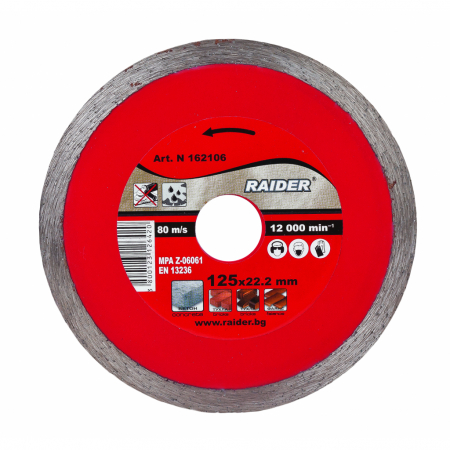 Masini de gradinarit - Disc diamantat continuu WET 300x25.4mm RD-DD17
