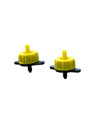 Alte accesorii - Diuză reglabilă pentru furtun de picurare - debit apă 8 lt/h - (galben)