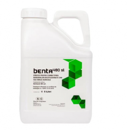Pesticide - Erbicid BENTA 480 SL - 5 Litri, Postemergent