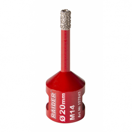 Aparat pentru legat plante cu banda si capse - Freza diamantata pentru frezare uscata M14 x 20 mm