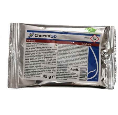 Pesticide - Fungicid Chorus 50, sistemic - 45  grame