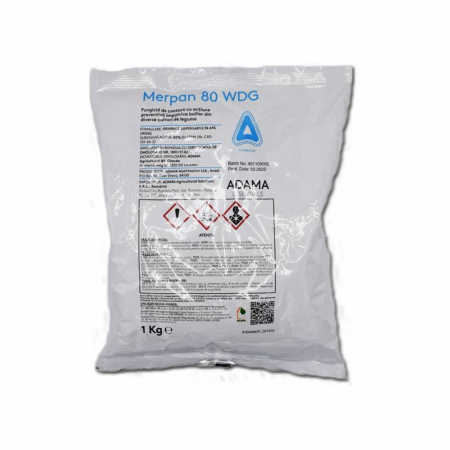 Pesticide - Fungicid Merpan 80 WDG - 1 kilograme , contact