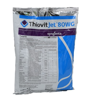 Pesticide - Fungicid Thiovit Jet 80 WDG - 1 kilogram , contact