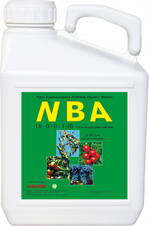 Îngrășământe organice granulare cu eliberare lentă - Îngrășământ lichid pe bază de azot, bor si extract de alge marine  - NBA - 5 litri, legume, pomi , vita de vie