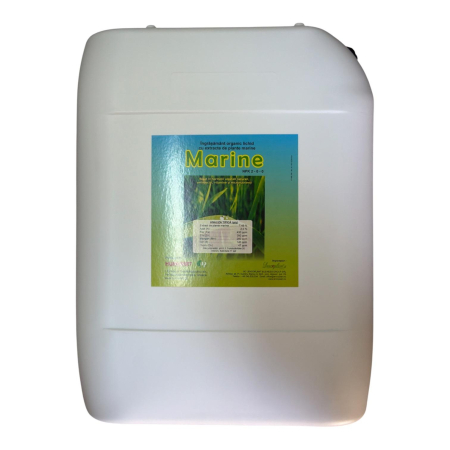 Solutii microbiene pentru frunze - Ingrasamant organic lichid cu extract de plante marine - MARINE - 20 litri, legume, cereale, pomi, cartof