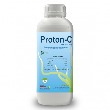 Ingrasaminte organice - extract alge marine - Ingrasamant organic PROTON-C-legume-fructe-pomi-1-litru