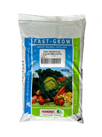 Ingrasaminte N-P-K - Ingrasamint Fast Grow plus 6-12-44+2% MgO+TE+Aminoacizi+ alge marine - sac 25 Kg